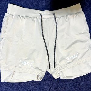 ASRV Liner Shorts Tetra-Lite 5” Cream White Large